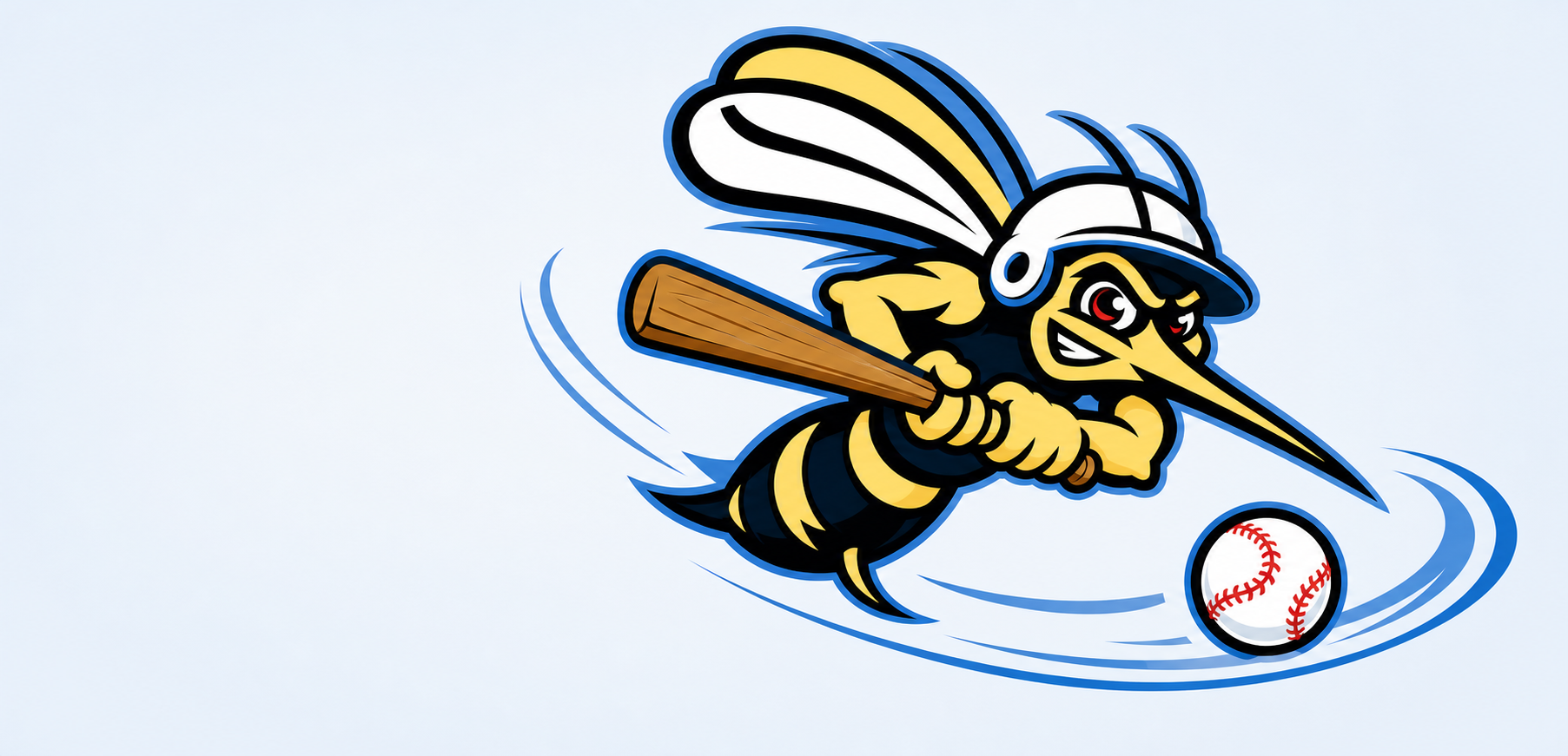 The Sienna Skeeters mascot celebrating youth baseball and teamwork